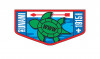 Unami One Turtle Flap (Silver Metallic Border)