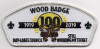 WOOD BADGE 100-MET SILVER BORDER