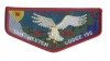 Tah-Heetch Lodge 195 Flap Early Falcon in Dark Red
