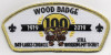 WOOD BADGE 100-MET GOLD BORDER