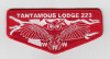 Tantamous Lodge 223 OA Flap red