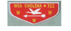 Woa Cholena lodge flap: white border