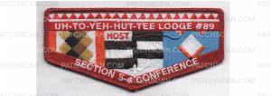 Patch Scan of Section S-4 Conference Host Flap  Metallic Red Border (PO 86861)