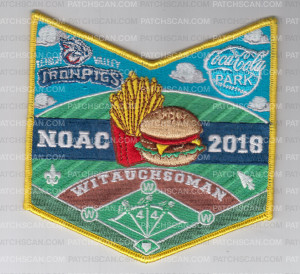 Patch Scan of Witauchsoman NOAC 2018 Burger & Fries Pocket Patch