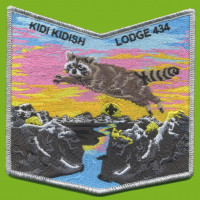 Kidi Kidish NOAC 2024 pocket patch silver met bdr Coronado Area Council #192