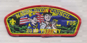 Patch Scan of Mason Dixon Council- FOS 2015 "Thrifty"