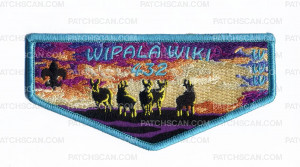 Patch Scan of Wipala Wiki 432 sunset flap blue border