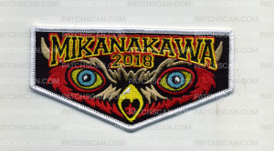 Patch Scan of Mikanakawa 2018 Membership Flap (Red)