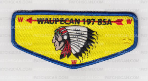 Patch Scan of Waupecan Lodge 197 Jamboree Flap