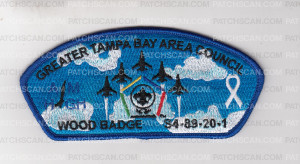 Patch Scan of Greater Tampa Bay Area Council Wood Badge S4-89-20-1