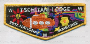Patch Scan of Tschitani Orange Sub Jamboree Flap 2017 Delegate