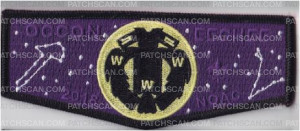 Patch Scan of Occoneechee Lodge 104 NOAC 2018 Moon Phase Full Moon