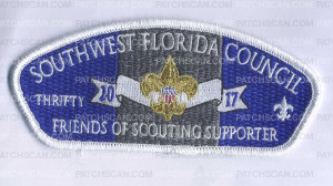 Patch Scan of Southwest Florida Council- Friends of Scouting Supporter 2017 CSP 