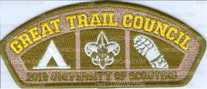 Patch Scan of Great Trail Council University of Scouting