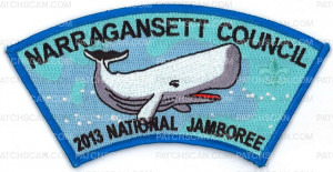 Patch Scan of X166383A 2013 NATIONAL JAMBOREE (whale rocker) 