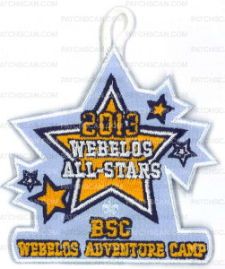 Patch Scan of X168760A WEBELOS ALL-STARS 2013 