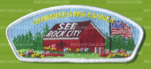 Patch Scan of Cherokee Area Council CSP (White)