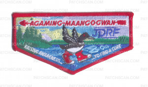 Patch Scan of K124092 - WATER & WOODS FS COUNCIL - RAISING AWARENESS TO FIND A CURE AGAMING MAANGOGWAN (RED)