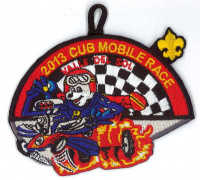 X156070B 2013 CUB MOBILE RACE  San Gabriel Valley Council #40