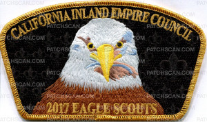 Patch Scan of California Inland Empire Council - 2017 Eagle Scouts