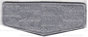 Patch Scan of Nat Tsi Hi Lodge NOAC Flap 2018 Grey Ghosted
