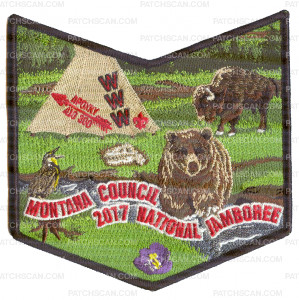 Patch Scan of Montana Council Apoxky Aio 300 WWW 2017 National Jamboree Pocket Patch