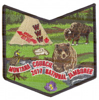 Montana Council Apoxky Aio 300 WWW 2017 National Jamboree Pocket Patch Montana Council #315