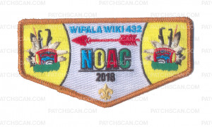 Patch Scan of Wipala Wiki NOAC 2018 2 Kachinas Copper Metallic Border