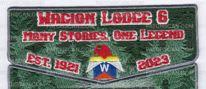 Patch Scan of Wagion Lodge 6 Silver Arrowman Set