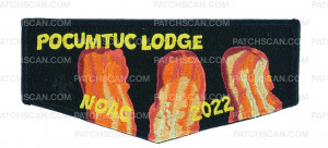 Patch Scan of Pocumtuc Lodge NOAC 2022 Flap 