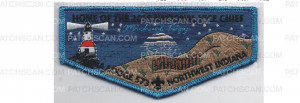 Patch Scan of 2018 National Vice Chief Flap Metallic Blue Border (PO 87699)