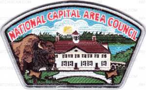 Patch Scan of NCAC Buffalo Wood Badge CSP Silver Border