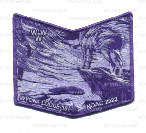 Patch Scan of Wyona Lodge NOAC 2022 Wind (Bottom Piece) Purple