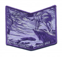 Wyona Lodge NOAC 2022 Wind (Bottom Piece) Purple Columbia-Montour Council #504
