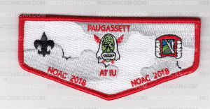 Patch Scan of Paugassett NOAC 2018 OA Flap False Face no Rings Color Version