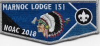 Marnoc Lodge 151 NOAC 2018 - pocket flap Great Trail Council #433