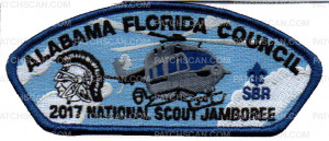 Patch Scan of Alabama Florida Council Home of Army Aviation National Jamboree 2017