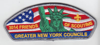 Friends of Scouting 2014 with Statue of Liberty  Greater New York, Manhattan Council #643
