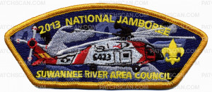 Patch Scan of 2013 JAMBOREE- SUWANNEE RIVER AREA COUNCIL- #211052