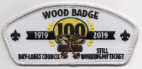 WOOD BADGE 100-MET SILVER BORDER Bay Lakes Council #635