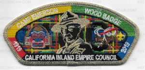 Patch Scan of Camp Emerson Wood Badge CIEC CSP Gold Metallic 