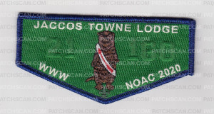 Patch Scan of Jaccos Towne Lodge Contingent - Blue