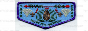 Patch Scan of Birthday Flap (PO 101598)
