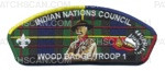 Patch Scan of Indian Nations Council Wood Badge Troop 1 Pattern Number