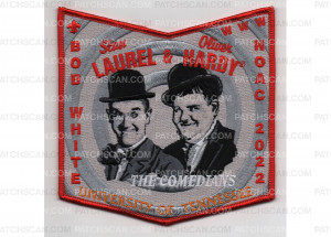 Patch Scan of NOAC 2022 Pocket Patch - Laurel & Hardy (PO 89970)