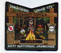 Takachsin Lodge Pocket Vigil Black Border Sagamore Council #162