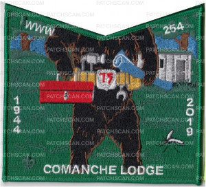 Patch Scan of Comanche Lodge Construction Bear Summer Pocket
