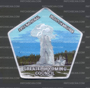 Patch Scan of Greater Wyoming Council 2017 Jamboree Center Patch Old Faithful