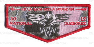 Patch Scan of Lo La Qam Geela Lodge 491 2017 National Jamboree Flap