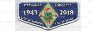 Patch Scan of 2018 Lodge Flap Blue (PO 87581)